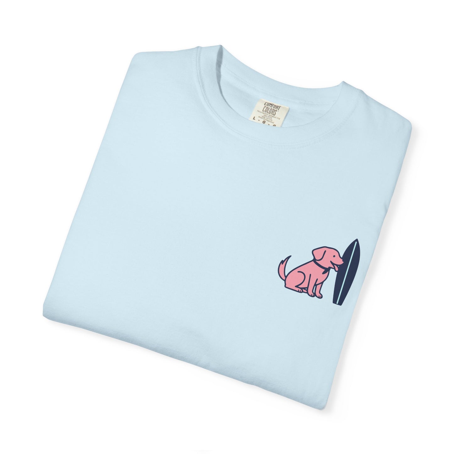 Labrador Surfboard Tee β Preppy Coastal Dog Mom Shirt | Tail and Tide Co.