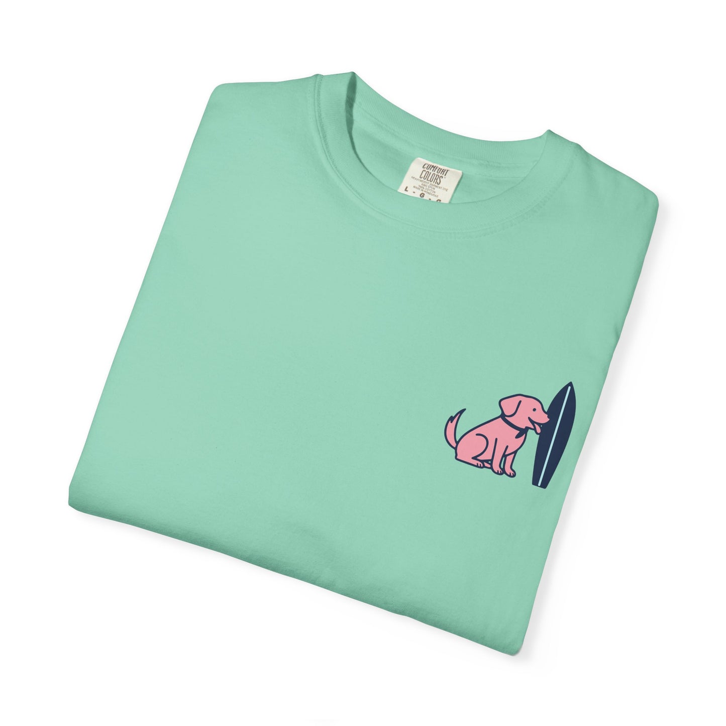 Labrador Surfboard Tee β Preppy Coastal Dog Mom Shirt | Tail and Tide Co.