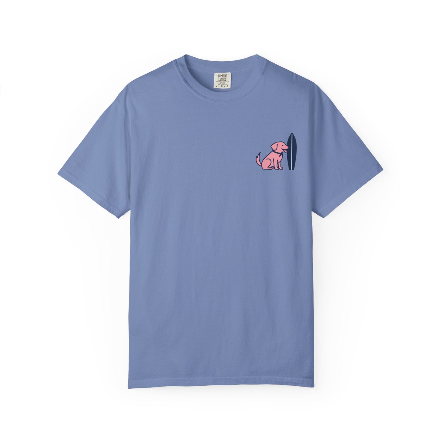 Labrador Surfboard Tee β Preppy Coastal Dog Mom Shirt | Tail and Tide Co.