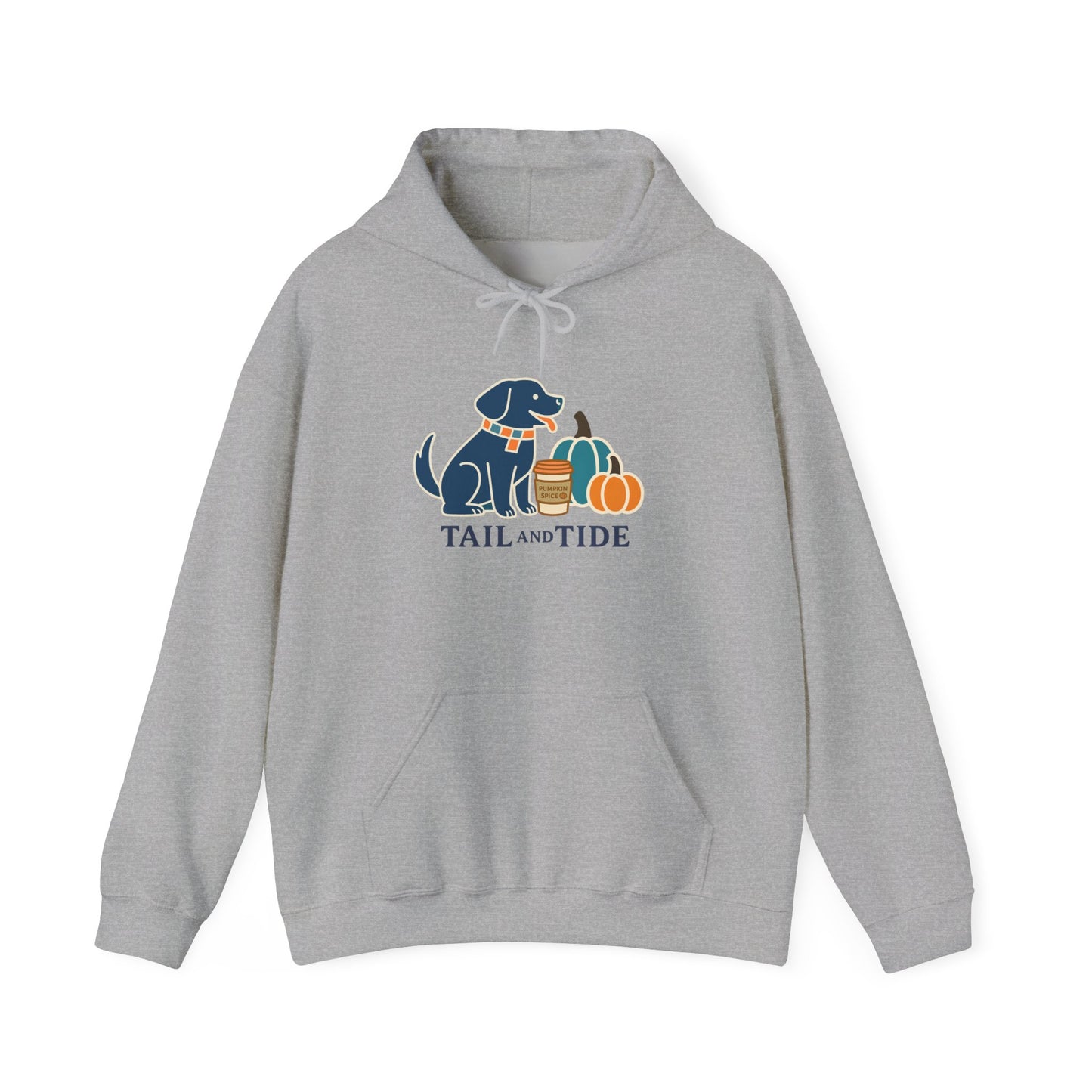 Sport Gray Pumpkin Spice Dog Mom Hoodie – Labrador Inspired Coastal Sweatshirt