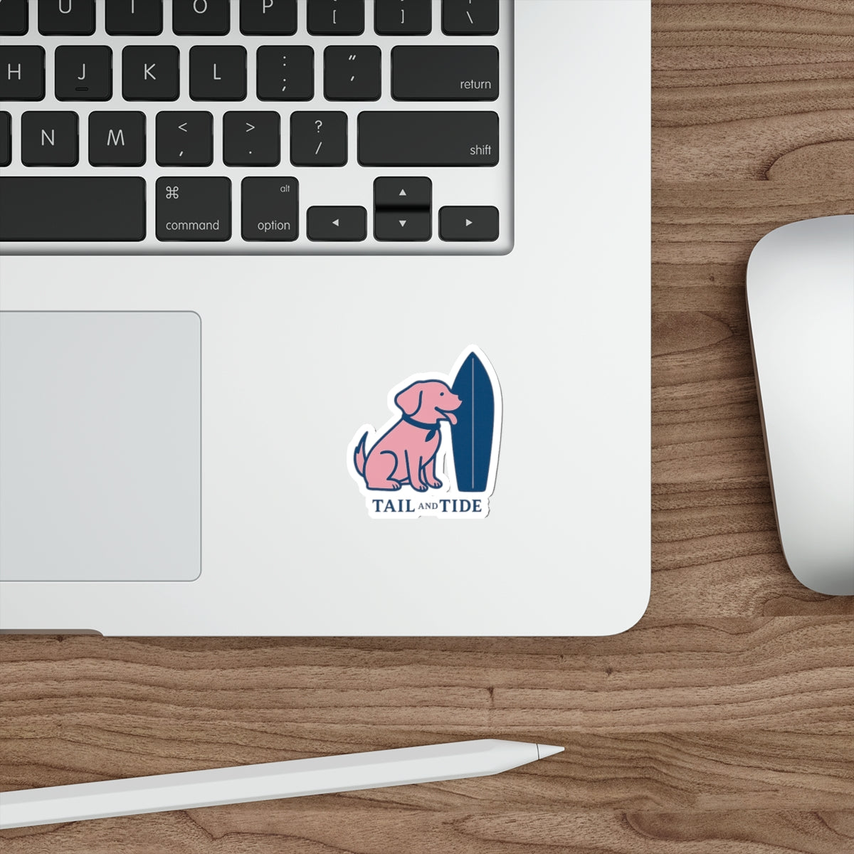 Coastal dog mom sticker set with beach, sun, and Labrador-inspired graphics – Tail & Tide Co.