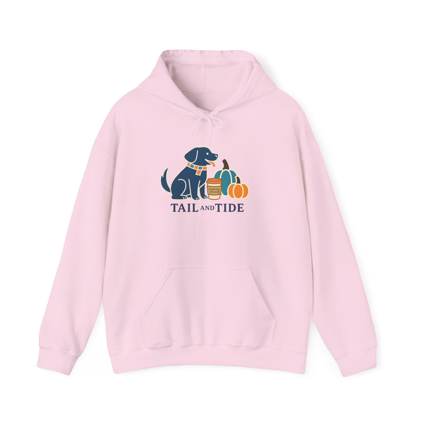 Light Pink Pumpkin Spice Dog Mom Hoodie – Coastal Labrador Inspired Dog Mom Sweatshirt
