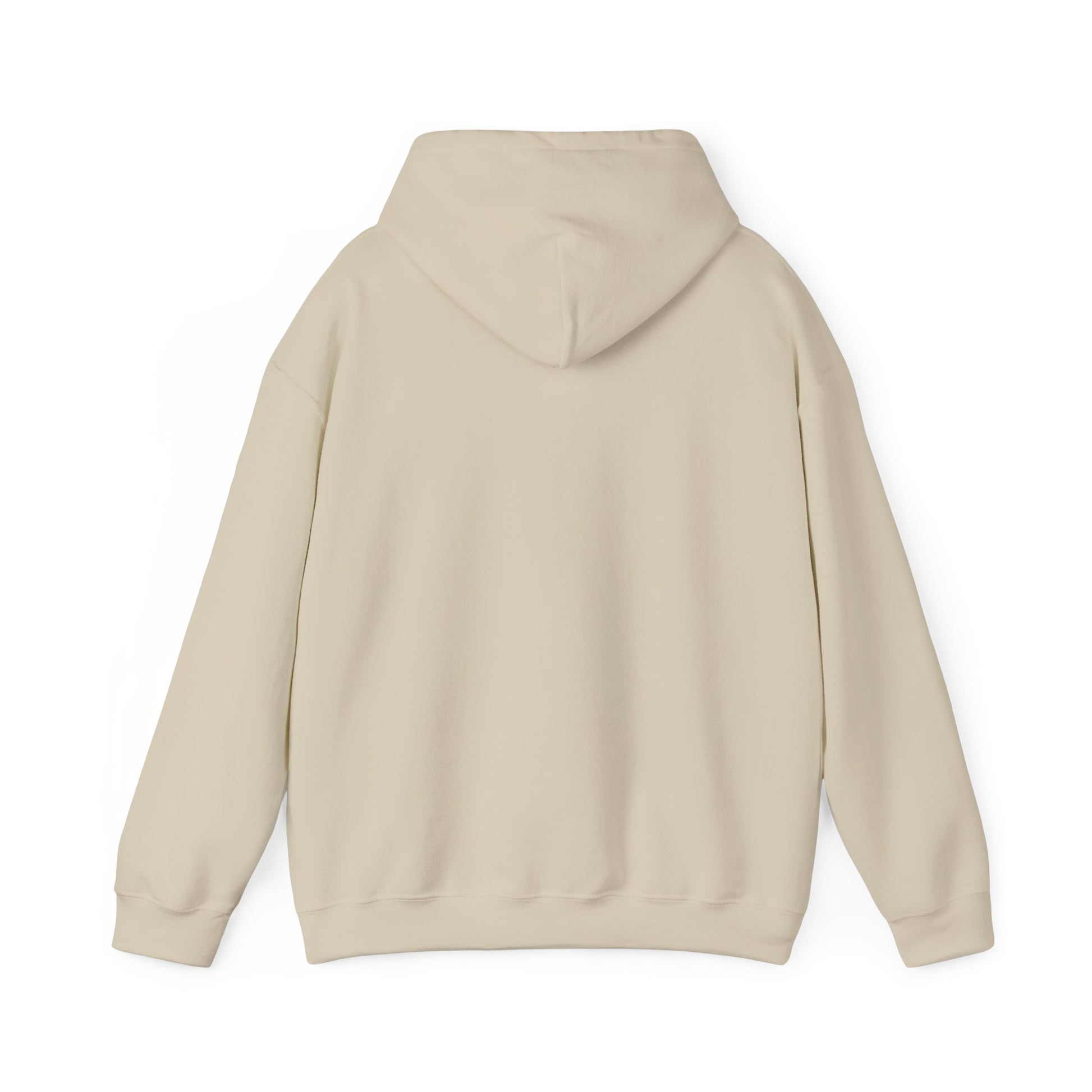 Back view of Sand Pumpkin Spice Dog Mom Hoodie – Labrador Inspired Dog Mom Fall Sweatshirt