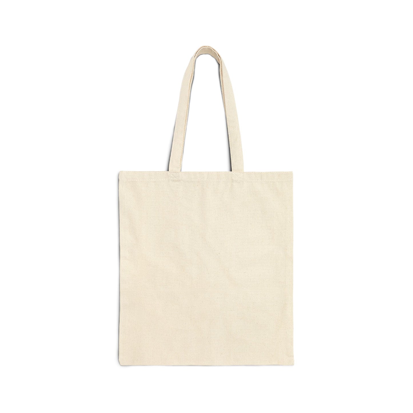 Back view of Pumpkin Spice Tote Bag, plain canvas tote with sturdy handles – Tail & Tide Co